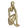 Set 3 statuete Femme, polirasina, auriu, H.17 cm, 195137
