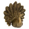 Decoratiune aurie Peacock, polirasina aurie, H.27 cm, 206197