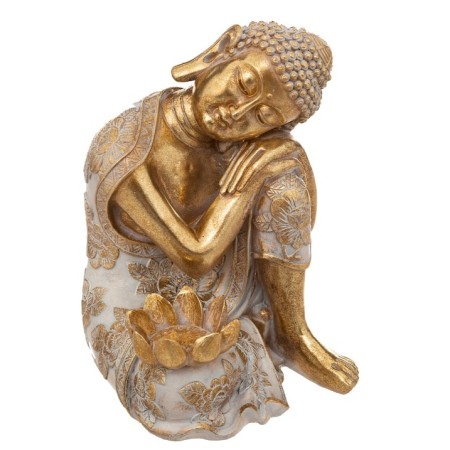 Statueta Buddha, polirasina, auriu, H.23 cm, 193313