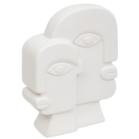 Statueta Soleya, ceramica, alb, H.26 cm, 200809
