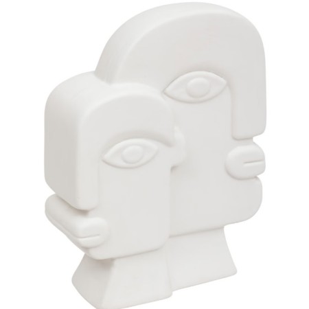 Statueta Soleya, ceramica, alb, H.26 cm, 200809