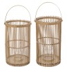 Set 2 felinare Bamboo, H.36/40 cm, 189205