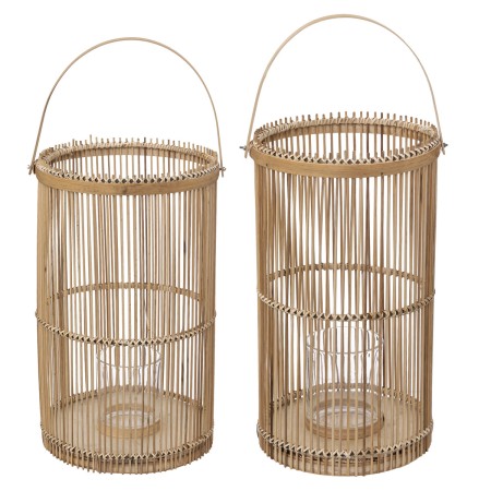 Set 2 felinare Bamboo, H.36/40 cm, 189205