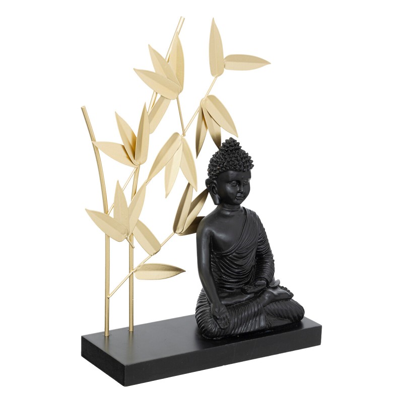 Decoratiune Buddha, negru/auriu, H.31 cm, 195125
