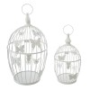 Set 2 colivii decorative Cage, metal, alb, 168526