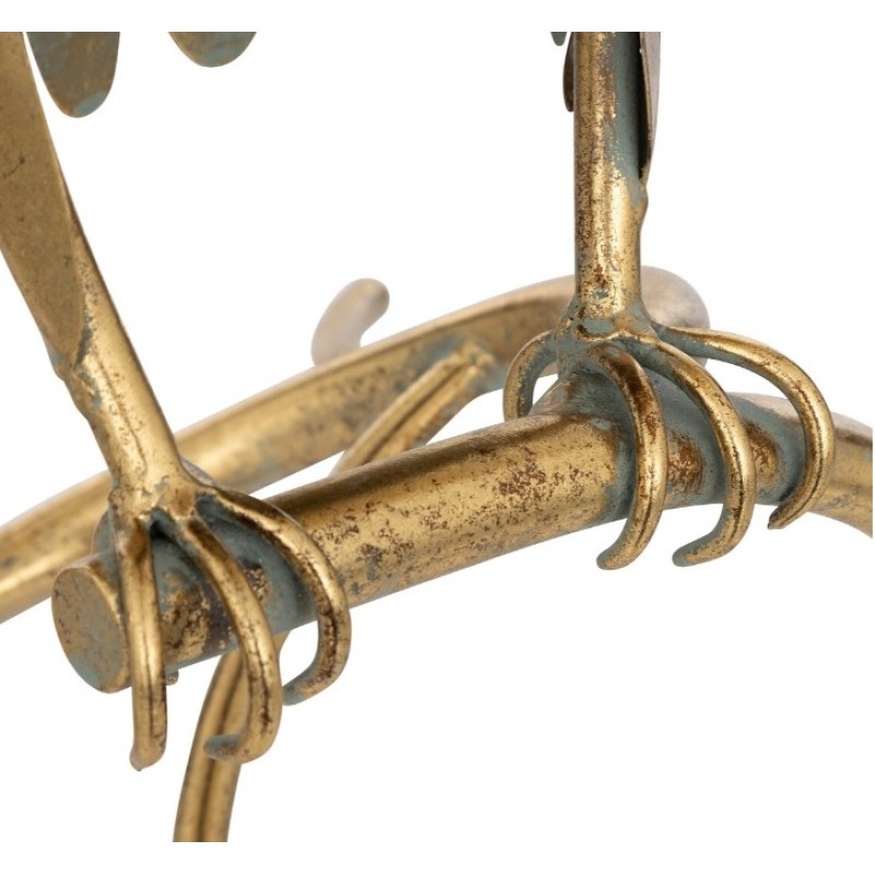 Decoratiune Eagle, metal, auriu antichizat, H.85 cm, 204011