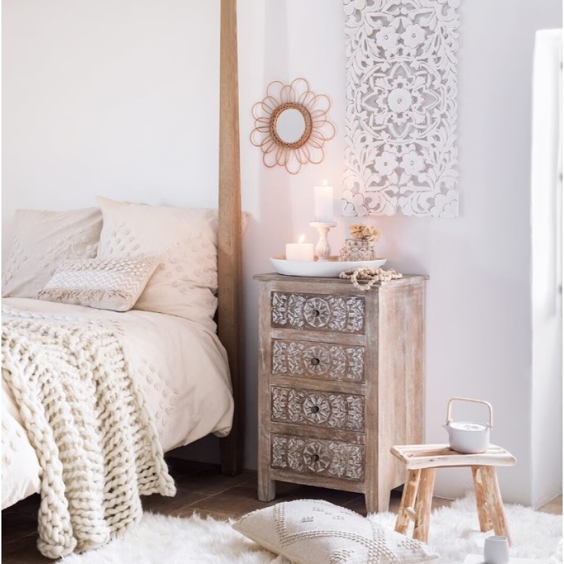 Decoratiune de perete Fanny, MDF sculptat, 85x45 cm, Fanny, 169399