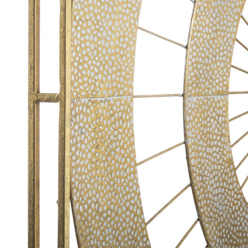 Decoratiune de perete Louise, metal, auriu, H.90 cm, 173889