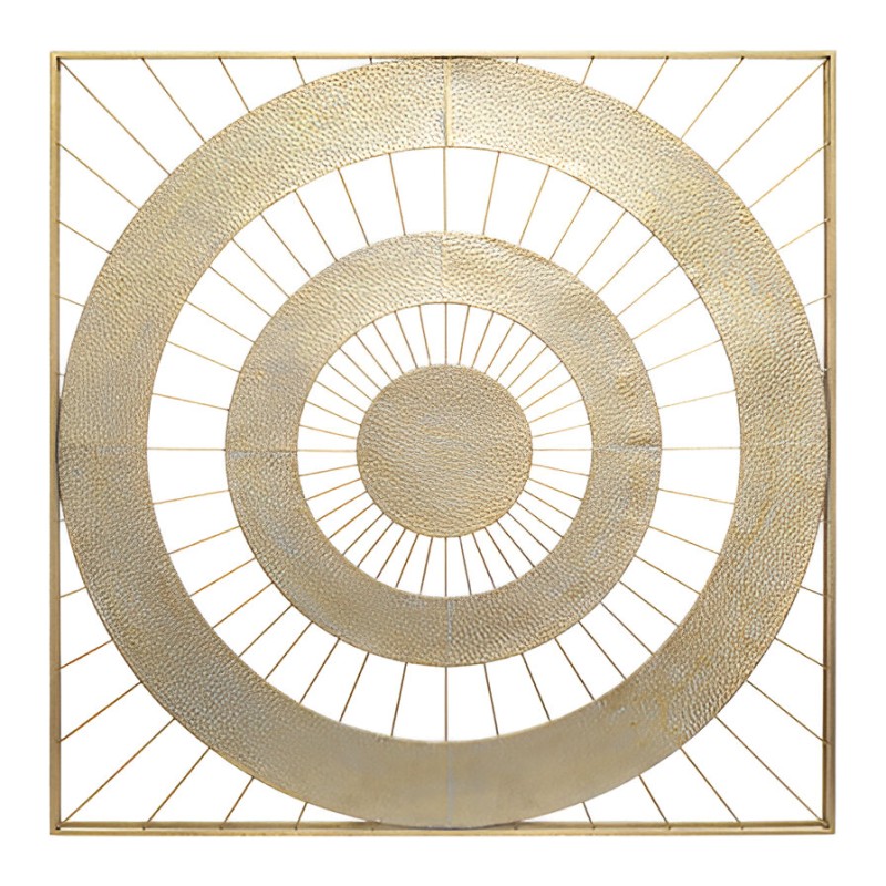 Decoratiune de perete Louise, metal, auriu, H.90 cm, 173889