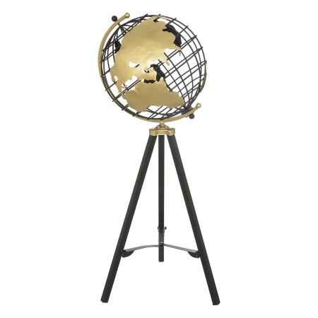 Glob trepied Ramon, metal, negru/auriu, H.70 cm, 193259