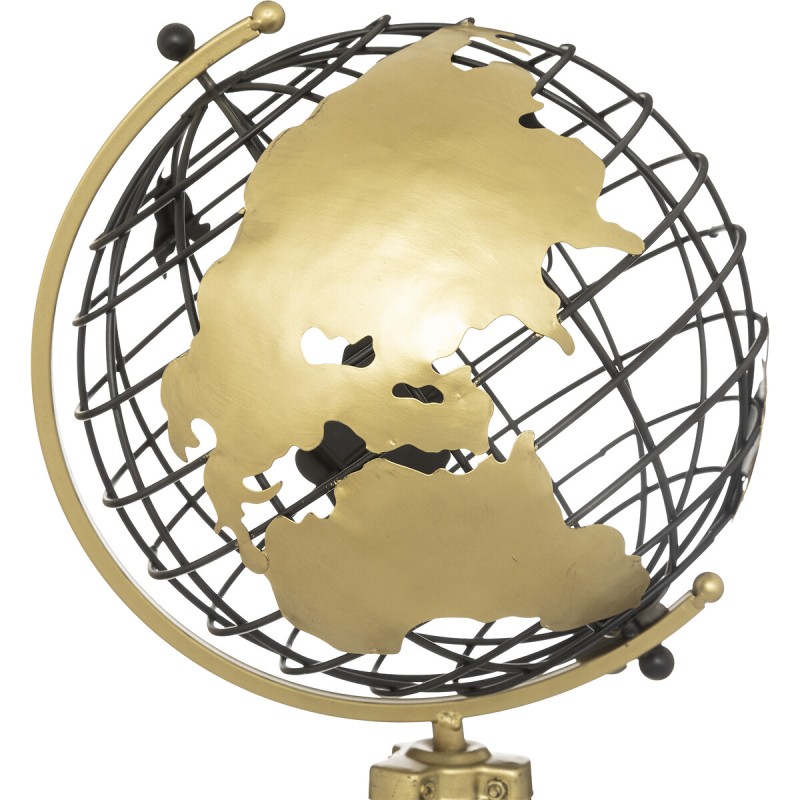 Glob trepied Ramon, metal, negru/auriu, H.70 cm, 193259