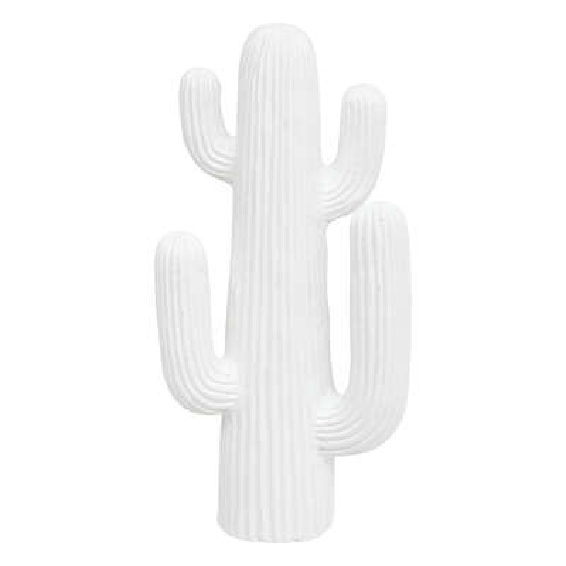 Decoratiune alba din ceramica Rodrigo, H.38 cm, 202763B