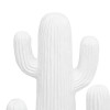 Decoratiune alba din ceramica Rodrigo, H.38 cm, 202763B