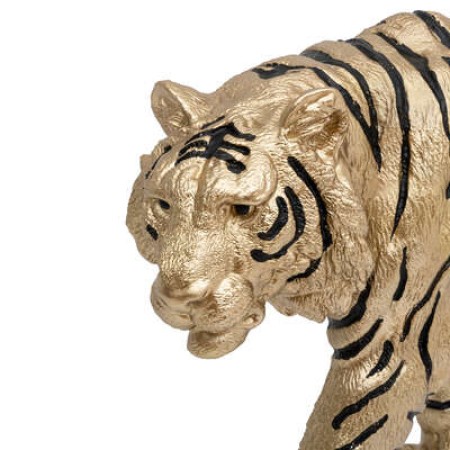 Decoratiune aurie Tiger, polirasina, L.66 cm, 200839