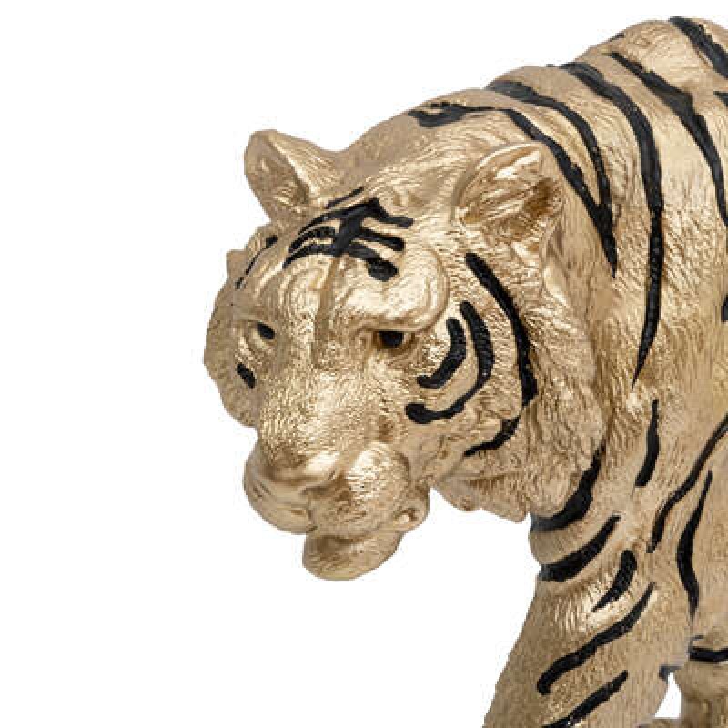 Decoratiune aurie Tiger, polirasina, L.66 cm, 200839