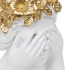Decoratiune Wild Romance, polirasina alb/auriu, H.20 cm, 206124