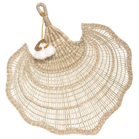 Decoratiune de perete Feriale, stuf, 58x54 cm, 182076