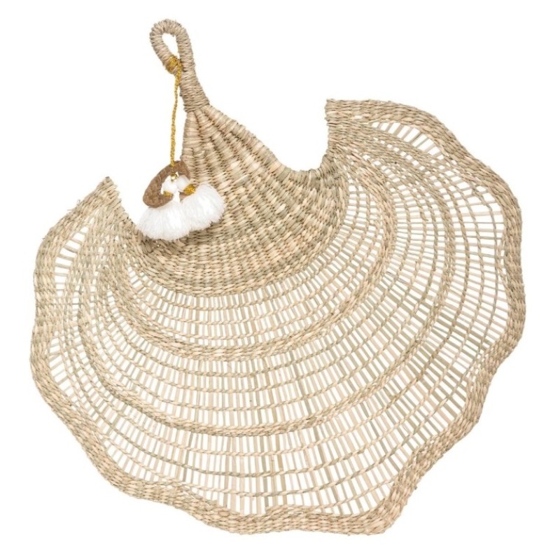 Decoratiune de perete Feriale, stuf, 58x54 cm, 182076