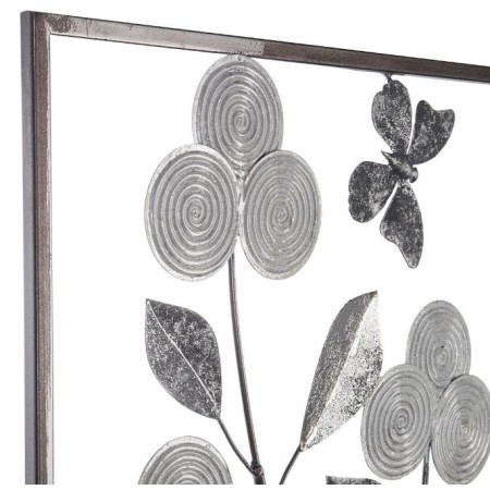 Decoratiune de perete Fiore, metal, 50x50 cm, 148278A