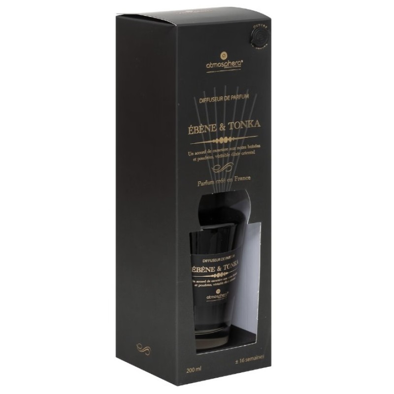 Difuzor de parfum Alma, abanos si tonka, 200 ml, 200619C