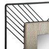 Oglinda Joe, metal si lemn, neagra, H.45 cm, 162315B