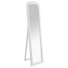 Oglinda Adele, alba, suport pe podea, tip sevalet, H.160 cm, 126563B