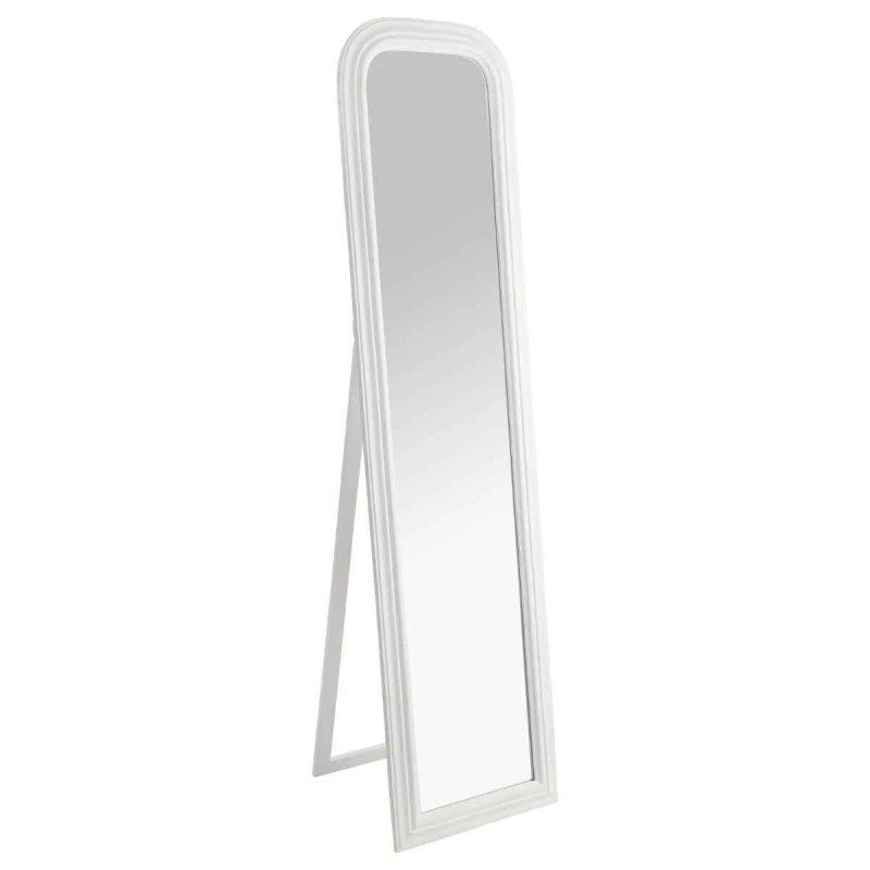 Oglinda Adele, alba, suport pe podea, tip sevalet, H.160 cm, 126563B