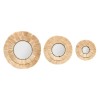 Set 3 oglinzi Alba, rama fibra naturala, D.20/30/40 cm, 182058