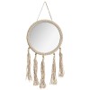Oglinda Dreamcatcher, bumbac si lemn, D.27 cm, 162308