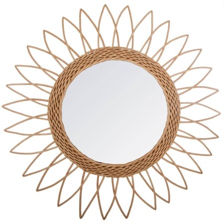Oglinda Girasol, sticla, rama ratan, D.50 cm, 158214