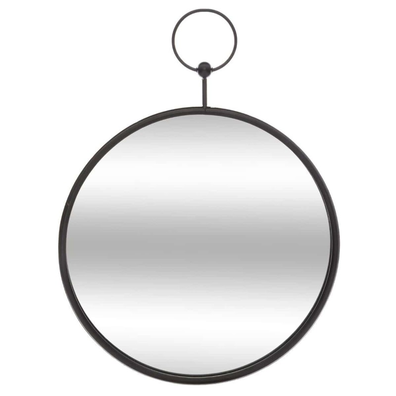 Oglinda Gouset, rama metal, negru, D.30 cm, 169330