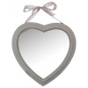 Oglinda Hearts, rama MDF, taupe, H.40 cm, 141260