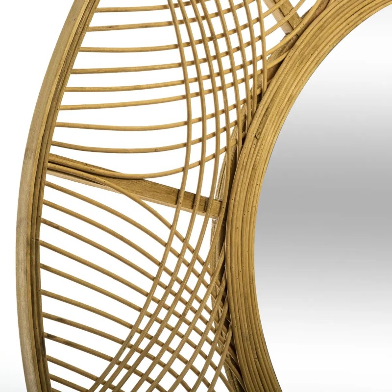 Oglinda Inna, rama bambus, D.70 cm, 169342
