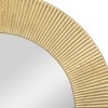 Oglinda Milda, rama metal, auriu, D.90 cm, 193134