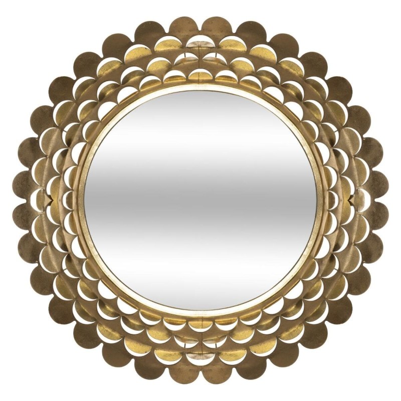 Oglinda Petals, rama metal, auriu, D.91 cm, 169329