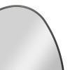 Oglinda Rosalia, rama metal, negru mat, H.75 cm, 193132