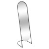 Oglinda Sophie, cu suport pe podea, cadru metal negru, H.140 cm, 169353