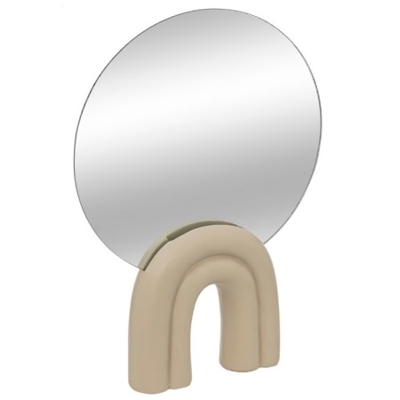 Oglinda Wavy, polirasina, cu suport, H.36 cm, 204006