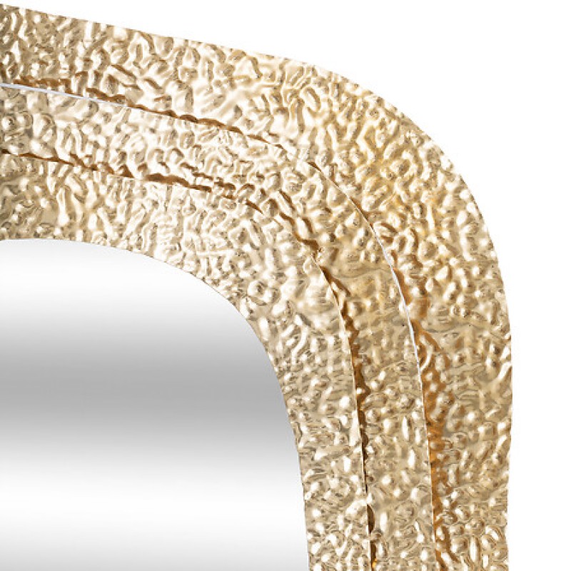 Oglinda Brenda, metal, MDF, auriu, H.89 cm, 206401