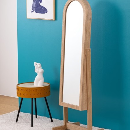 Oglinda Solaya, lemn, cu suport pentru bijuterii, H.145 cm, 200863