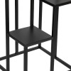 Suport plante Noir, metal, negru, H.87 cm, 193775