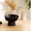 Bol decorativ Chaya, negru, D.22 cm, 195022