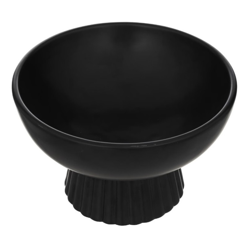 Bol decorativ Chaya, negru, D.22 cm, 195022
