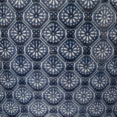 Set 3 ghivece Flowers, ceramica, albastru, D.20/25/30 cm, 168622D