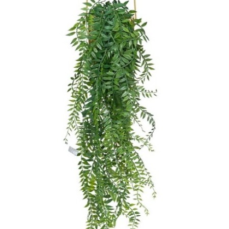 Planta artificiala suspendata Hang, suport metalic auriu, H.82 cm, 196705