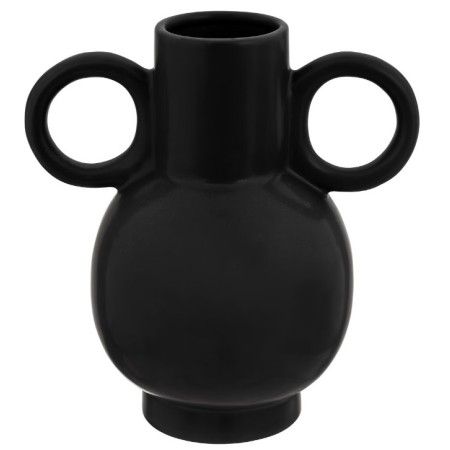 Vaza Olme, ceramica, neagra, H.22 cm, 196735