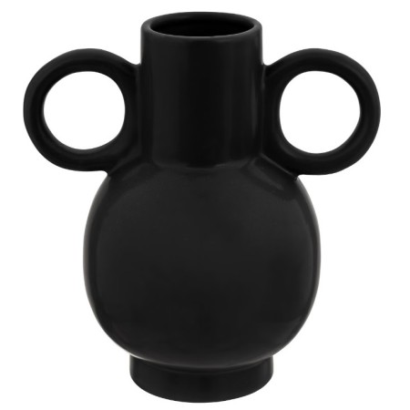 Vaza Olme, ceramica, neagra, H.22 cm, 196735