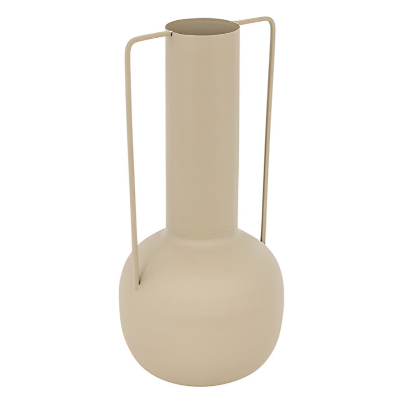 Vaza Sylvain, metal, bej, H.29 cm, 204213
