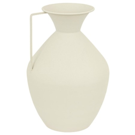 Vaza Sylvain, metal, alb mat, H.36 cm, 204211