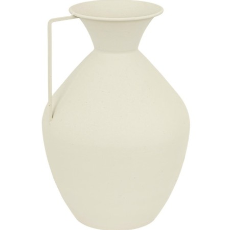 Vaza Sylvain, metal, alb mat, H.36 cm, 204211
